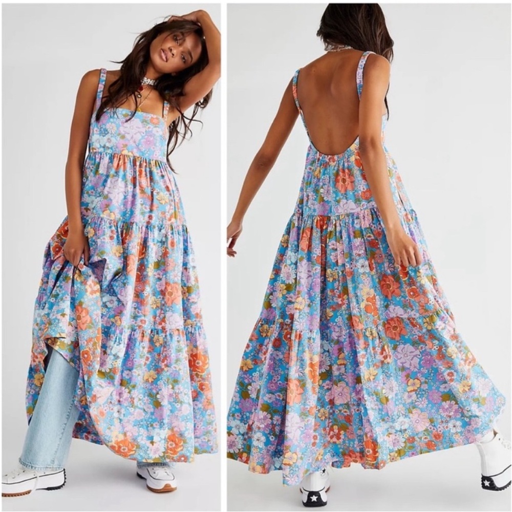 EUC Free People Park Slope Maxi Dress XS